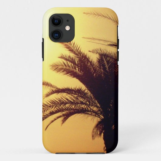 Palm Tree iPhone SE + iPhone 5/5S, nauwelijks daar Case-Mate iPhone Case (Achterkant)