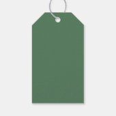 Palm Tree Island Bestemming Groene bruiloft Cadeaulabel (Achterkant)