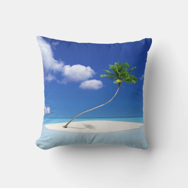 Palm Tree Island Cushion Kussen (Voorkant)
