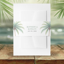 Palm Tree Island Destination Green Wedding
