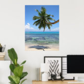 Palm Tree Island Poster (Thuiskantoor)