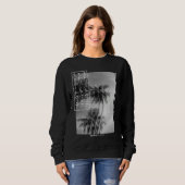 Palm Tree Japanese Streetwear Aesthetic Graphic Trui (Voorkant volledig)