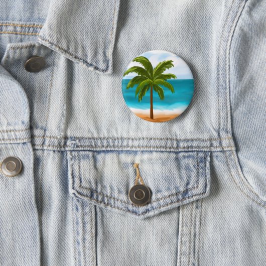 Palm Tree.jpg Ronde Button 5,7 Cm (In situ)