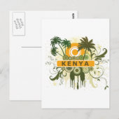 Palm Tree Kenya Briefkaart (Voorkant / Achterkant)