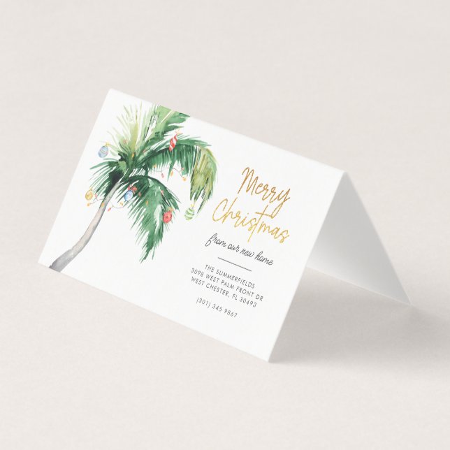 Palm Tree-kerstfeestdag, aankondiging (Voorkant)