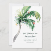 Palm Tree-kerstfeestdag, nieuw adres verplaatsen Aankondiging (Voorkant)