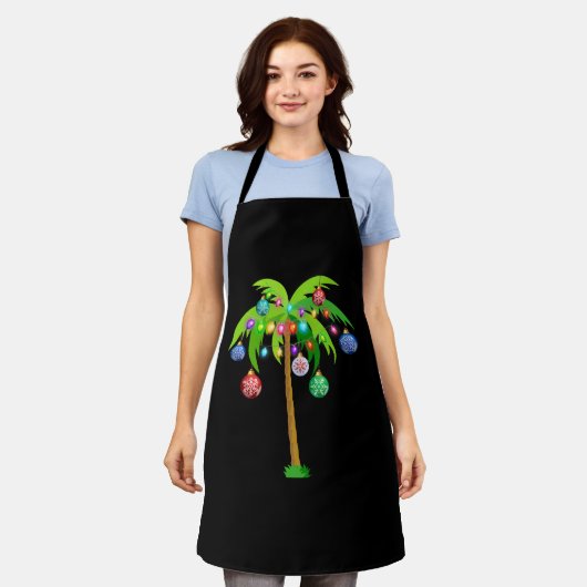 Palm Tree-kerstlampjes Funny Beach Summer Schort (Gedragen)