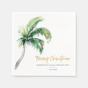 Palm Tree Kerstmis Familie Party Papier Servet