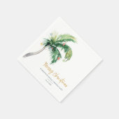 Palm Tree Kerstmis Familie Party Papier Servet (Hoek)