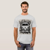 "Palm Tree Kombi Shirt - Coastal Vintage Van Lover (Voorkant volledig)