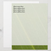 Palm Tree Leaf Letterhead Design Custom Briefhoofd (Voorkant / Achterkant)