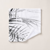 Palm Tree Leaves Minimalism Sketch Bad Handdoek (Wasdoekje)