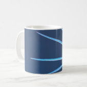 Palm Tree Leaves Minimalism Sketch Koffiemok (Voorkant links)