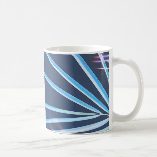 Palm Tree Leaves Minimalism Sketch Koffiemok (Rechts)