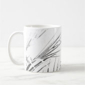 Palm Tree Leaves Minimalism Sketch Koffiemok (Links)