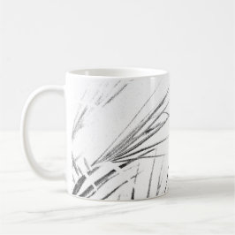 Palm Tree Leaves Minimalism Sketch Koffiemok