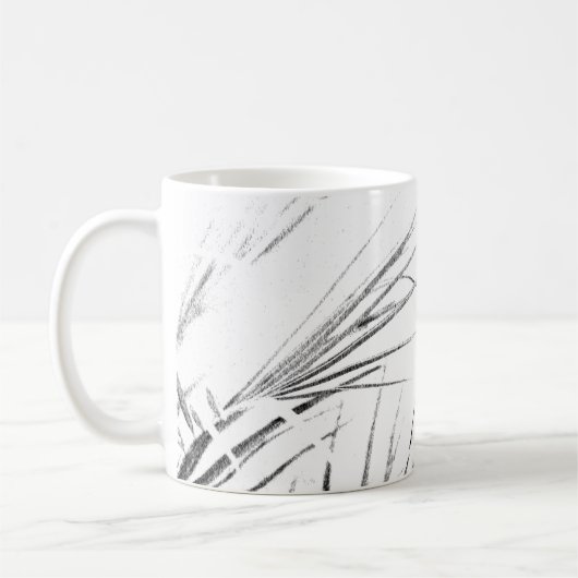 Palm Tree Leaves Minimalism Sketch Koffiemok (Links)