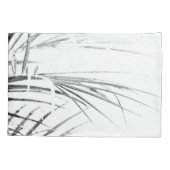 Palm Tree Leaves Minimalism Sketch Kussensloop (Achterkant)