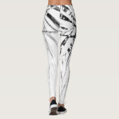 Palm Tree Leaves Minimalism Sketch Leggings (Achterkant)