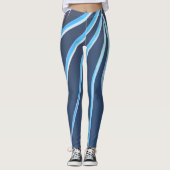 Palm Tree Leaves Minimalism Sketch Leggings (Voorkant)
