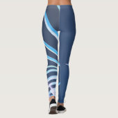 Palm Tree Leaves Minimalism Sketch Leggings (Achterkant)