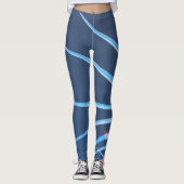 Palm Tree Leaves Minimalism Sketch Leggings (Voorkant)