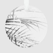 Palm Tree Leaves Minimalism Sketch Ornament (achterkant)
