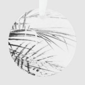 Palm Tree Leaves Minimalism Sketch Ornament (voorkant)