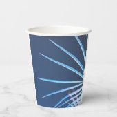 Palm Tree Leaves Minimalism Sketch Papieren Bekers (Achterkant)