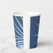 Palm Tree Leaves Minimalism Sketch Papieren Bekers (Rechts)