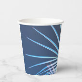 Palm Tree Leaves Minimalism Sketch Papieren Bekers (Voorkant)