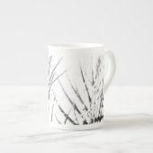 Palm Tree Leaves Minimalism Sketch Porselein Kop (Voorkant rechts)
