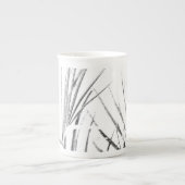 Palm Tree Leaves Minimalism Sketch Porselein Kop (Voorkant)