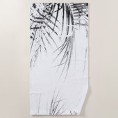 Palm Tree Leaves Minimalism Sketch Strandlaken (Voorkant)