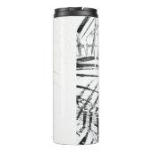Palm Tree Leaves Minimalism Sketch Thermosbeker (Achterkant)