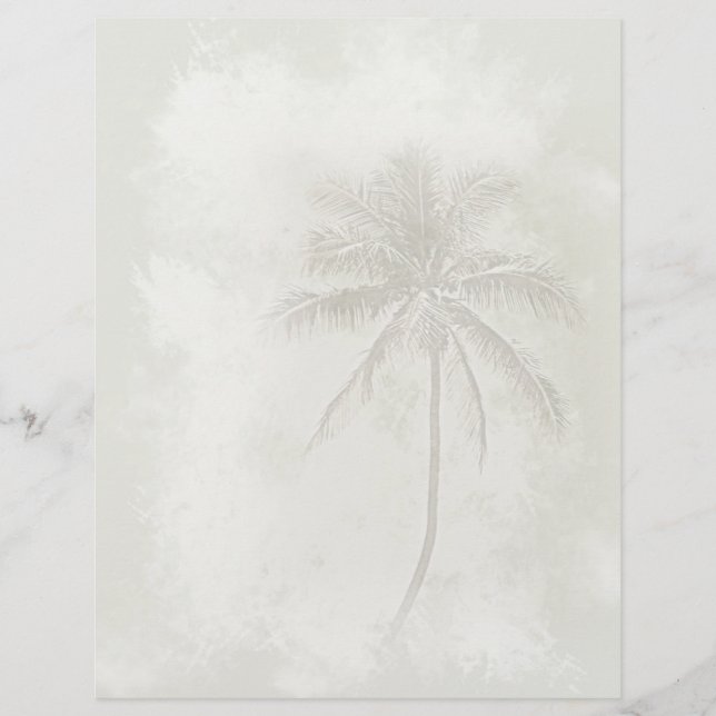 Palm Tree Letterhead - Zandkleur (Voorkant)