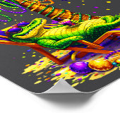 Palm Tree Mardi Gras Hawaiian Trocal Louisiana All Poster (Hoek)