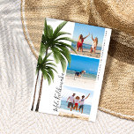 Palm Tree Mele Kalikimaka kerstfoto Collage Feestdagenkaart<br><div class="desc">Verstuur familie en vrienden tropische feestdagen - hawaiiaanse stijl met deze eenvoudige kerstfotocollage-vakantiekaarten. Met 3 van uw favoriete foto's op een klassieke witte achtergrond,  twee tropische palmbomen,  de Hawaiiaanse kerstgroet "Mele Kalikimaka" in elegant kalligrafiescript,  typografie,  jouw naam en het jaar.</div>