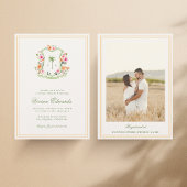 Palm Tree Monogram Tropical Beach Vrijgezellenfees Kaart