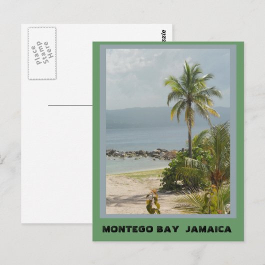 Palm Tree, Montego Bay Jamaica  Briefkaart (Voorkant / Achterkant)