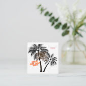 Palm Tree Motivation Art – Fully Customizable Informatiekaartje (Staand voorkant)