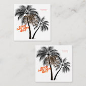 Palm Tree Motivation Art – Fully Customizable Informatiekaartje (Voorkant / Achterkant)