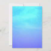 Palm Tree Nachtverlichting Bruidsdouche Uitnodigin Kaart (Achterkant)