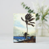 Palm Tree-Nassau Briefkaart (Staand voorkant)