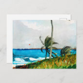 Palm Tree Nassau van Winslow Homer Briefkaart (Voorkant / Achterkant)