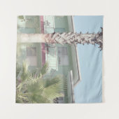 PALM TREE NEAR WHITCONCRETE HOUSE WANDKLEED (Voorkant (horizontaal))