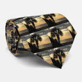 Palm Tree Necktie Stropdas (Opgerold)