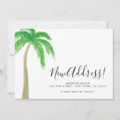 Palm Tree New Address Moving  Aankondiging (Voorkant)