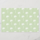 palm tree patterned scrapbooking paper flyer (Voorkant)
