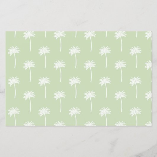 palm tree patterned scrapbooking paper flyer (Voorkant)